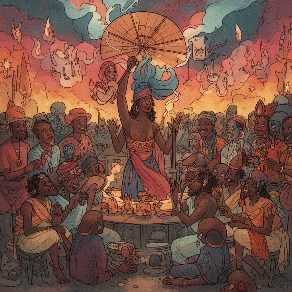 AI-generated illustration of Haitian Vodou