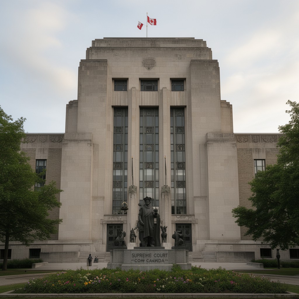 AI-generated illustration of Supreme Court of Canada Building