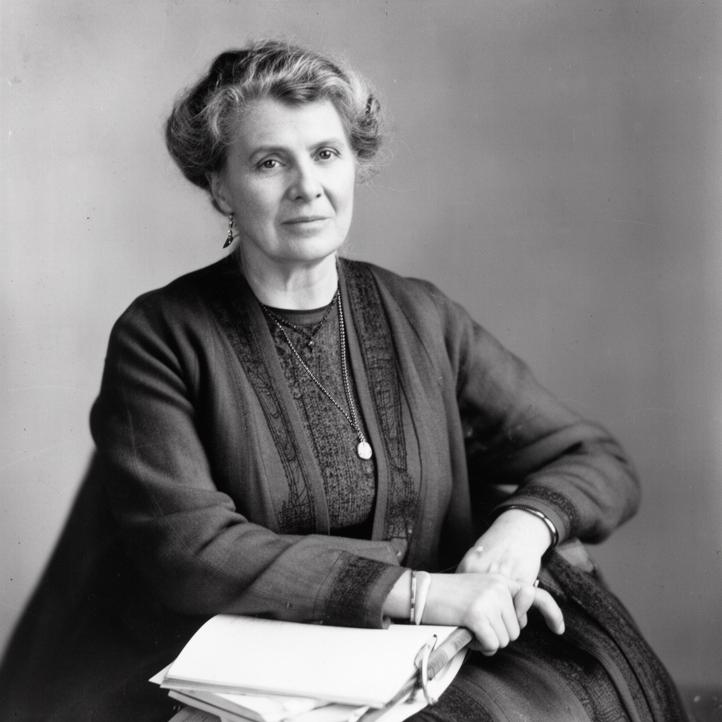 AI-generated illustration of Florence Kelley