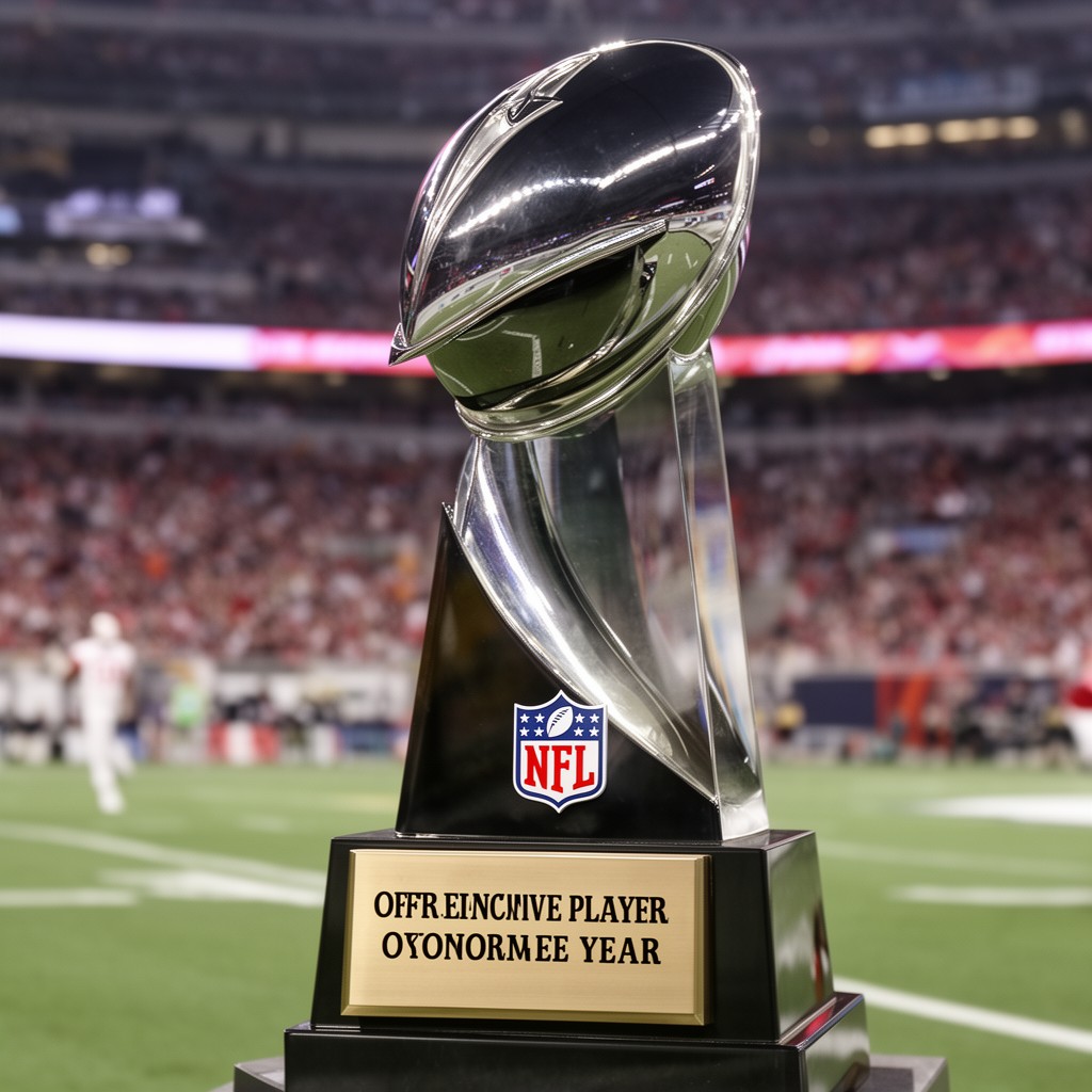 AI-generated illustration of NFL Offensive Player of the Year Award
