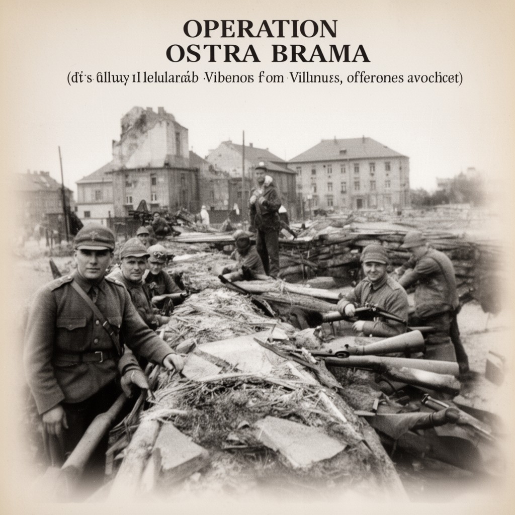 AI-generated illustration of Operation Ostra Brama