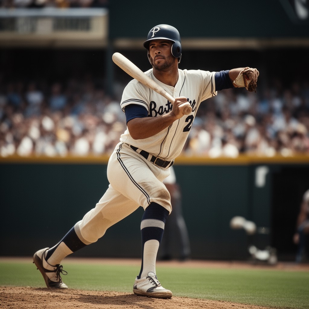 AI-generated illustration of Roberto Clemente