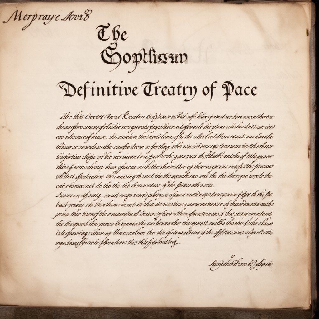 AI-generated illustration of Definitive Treaty of Peace
