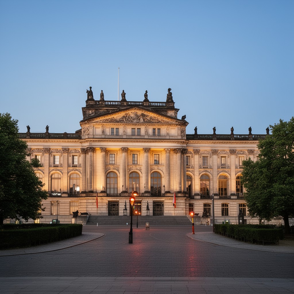 AI-generated illustration of Bellevue Palace