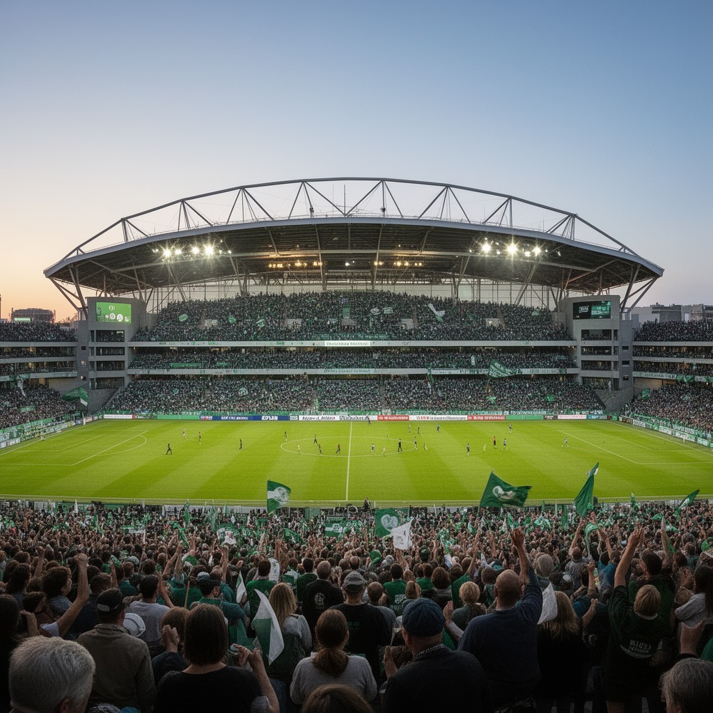 AI-generated illustration of Volksparkstadion