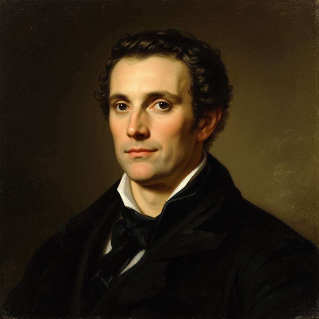 AI-generated illustration of Giacomo Leopardi