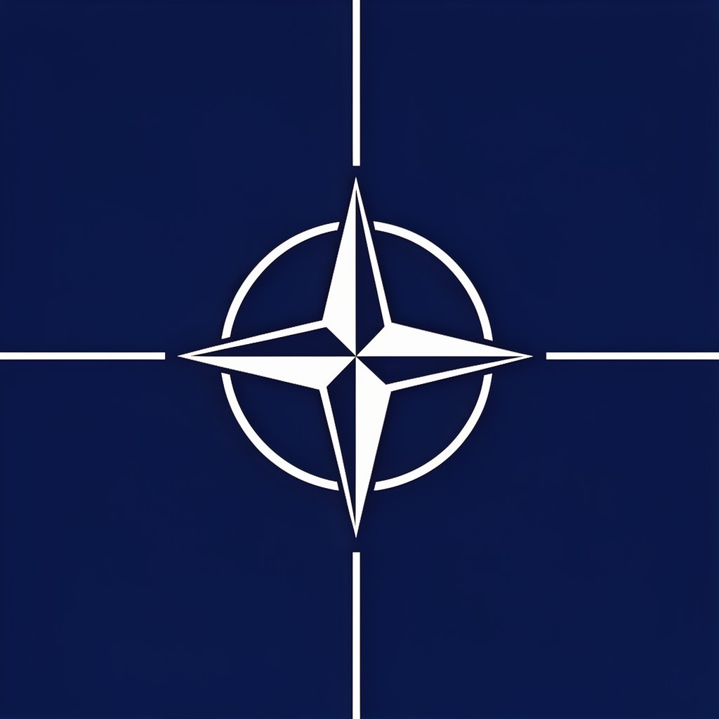 AI-generated illustration of NATO flag