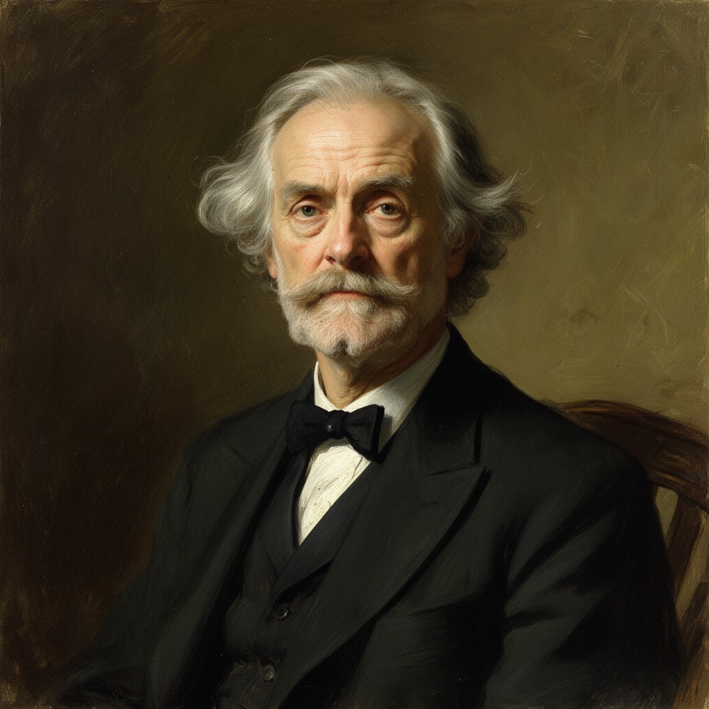 AI-generated illustration of Portrait of Henry James