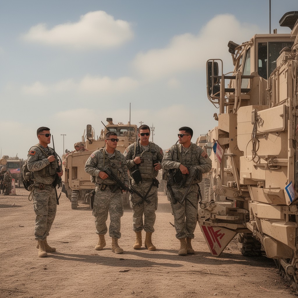AI-generated illustration of I MEF Support Battalion