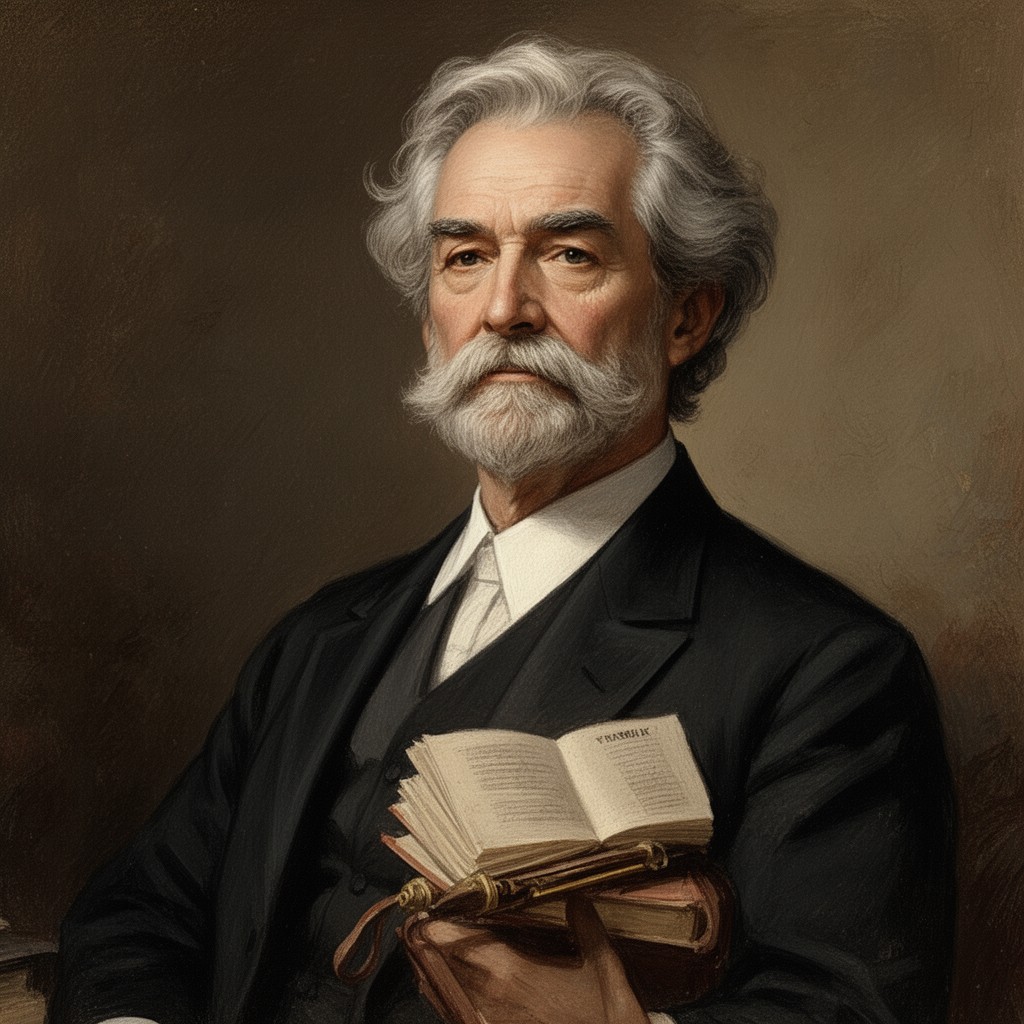 AI-generated illustration of Mark Twain