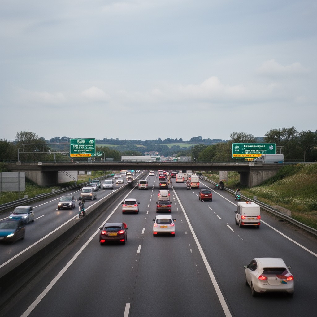 AI-generated illustration of National Highways