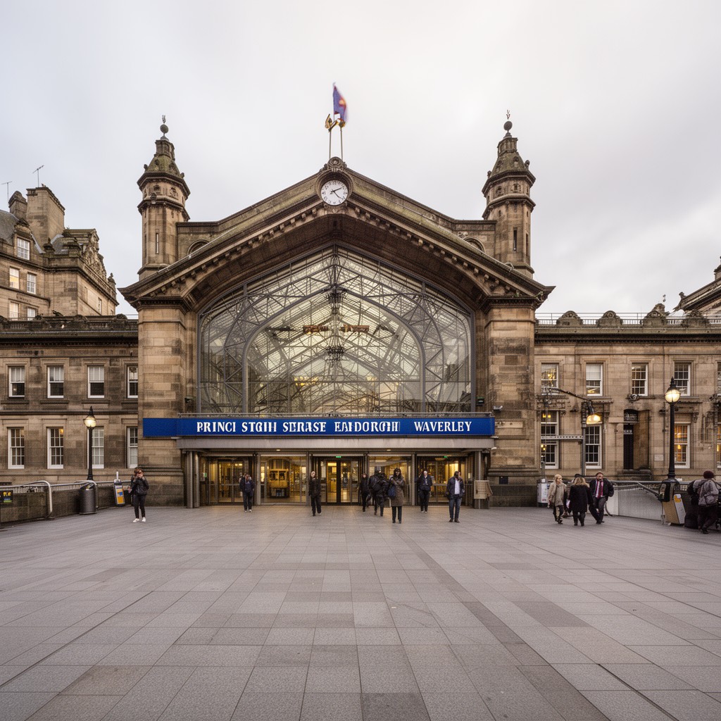 AI-generated illustration of Princes Street entrance