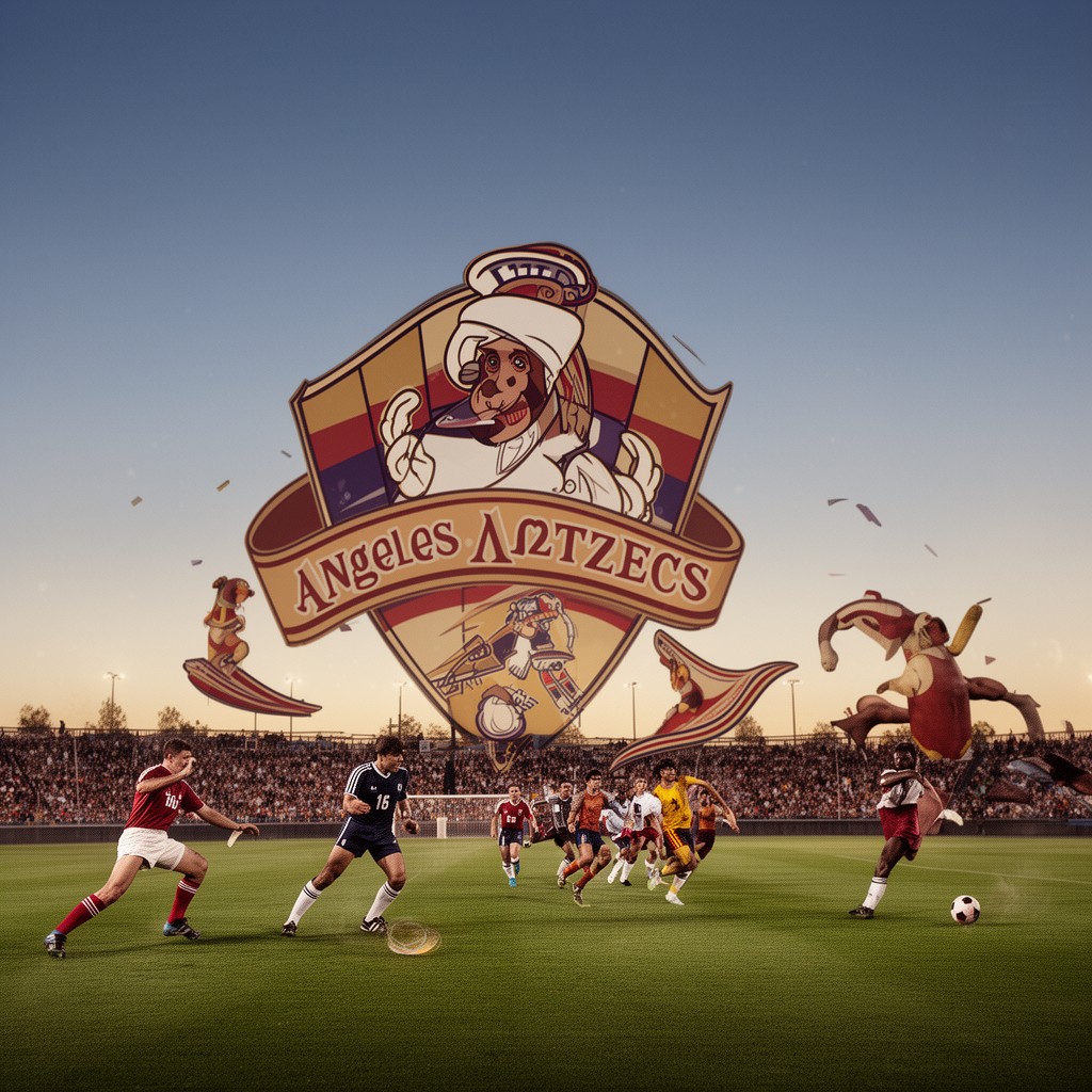 AI-generated illustration of Los Angeles Aztecs