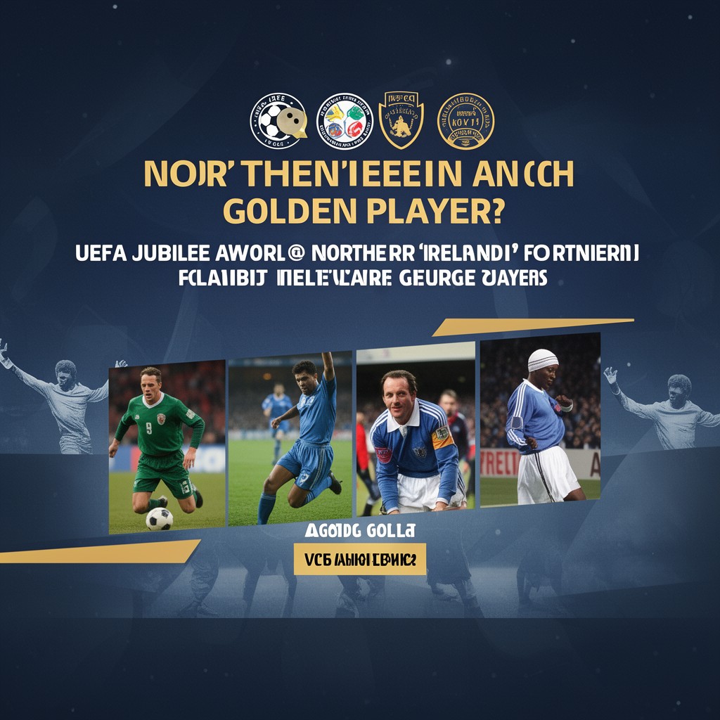 AI-generated illustration of UEFA Jubilee Awards Northern Ireland Golden Player