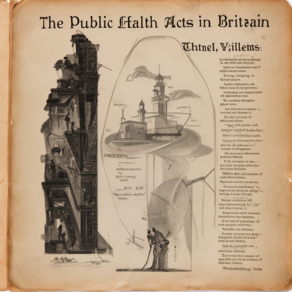 AI-generated illustration of Public Health Acts in Britain