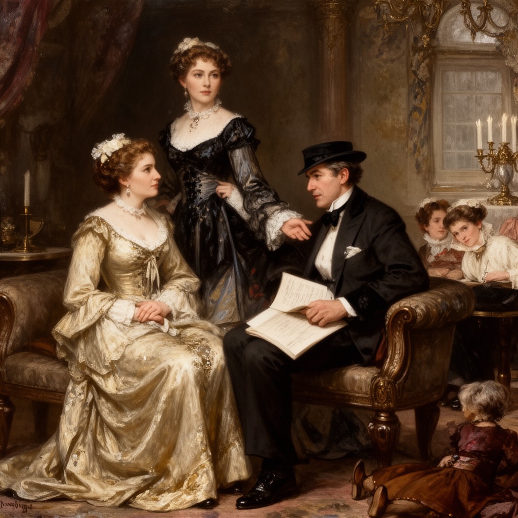 AI-generated illustration of Victorian morality