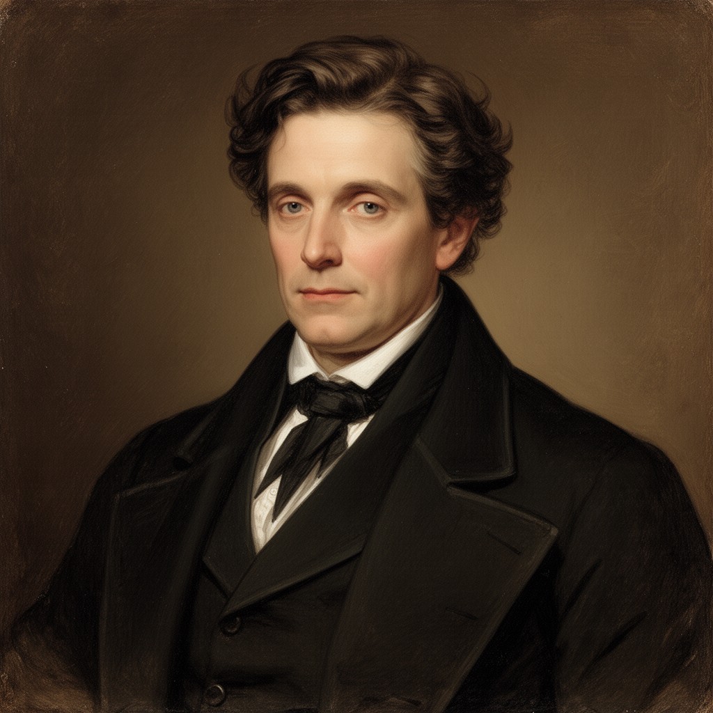 AI-generated illustration of Alfred, Lord Tennyson