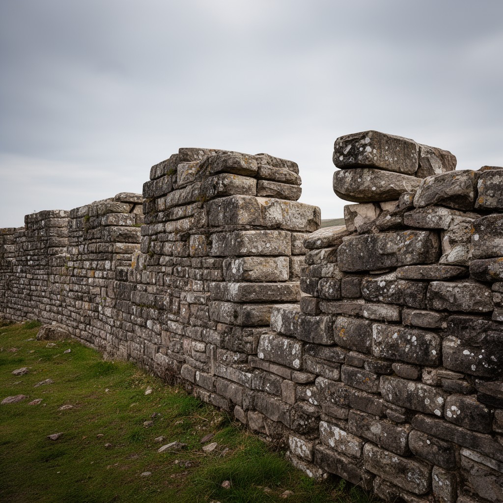 AI-generated illustration of Hadrian's Wall