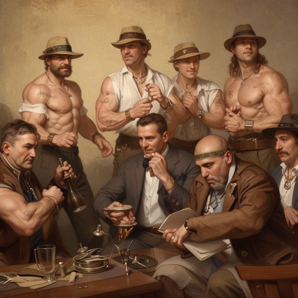 AI-generated illustration of Muscular Christianity