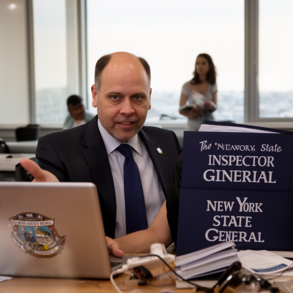 AI-generated illustration of New York State inspector general
