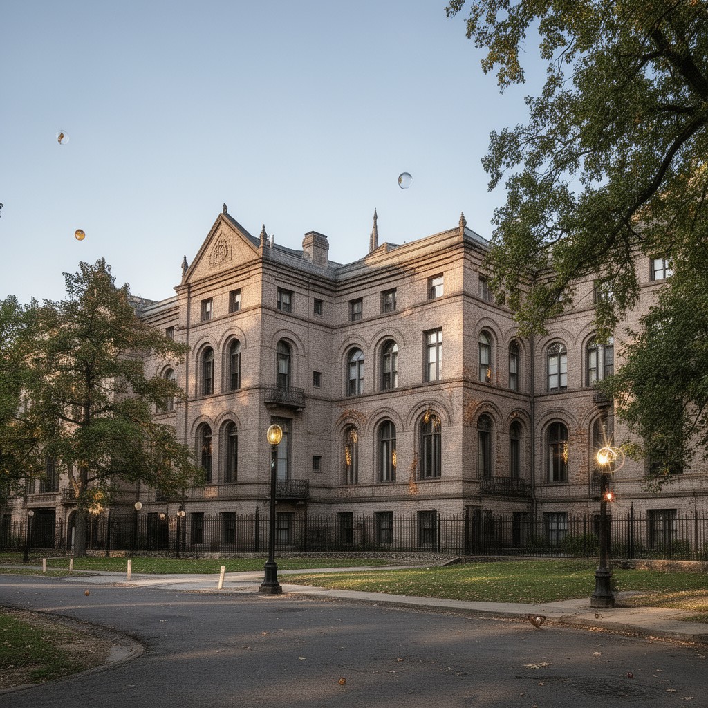 AI-generated illustration of New York State Inebriate Asylum