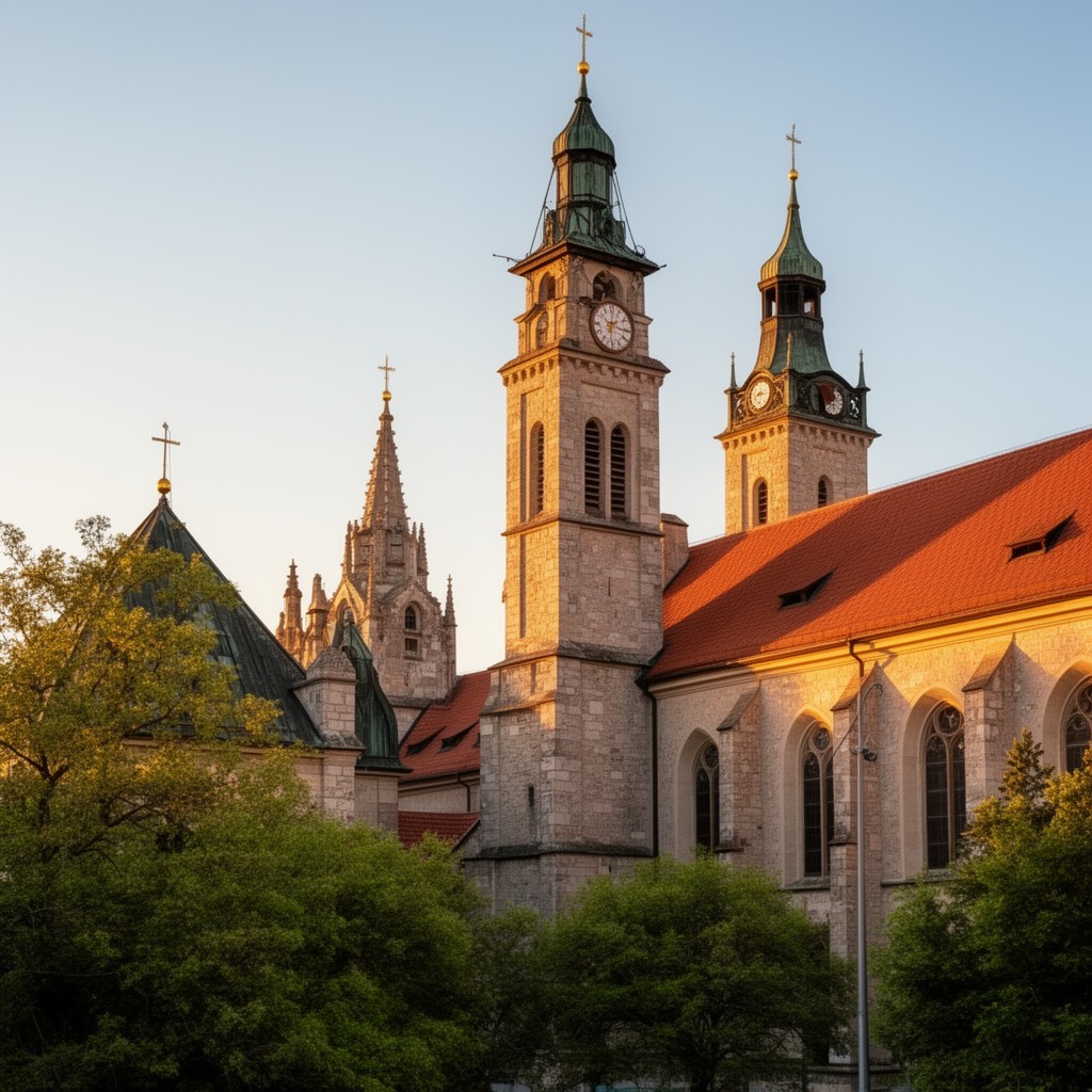 AI-generated illustration of Hungarian Reformed churches
