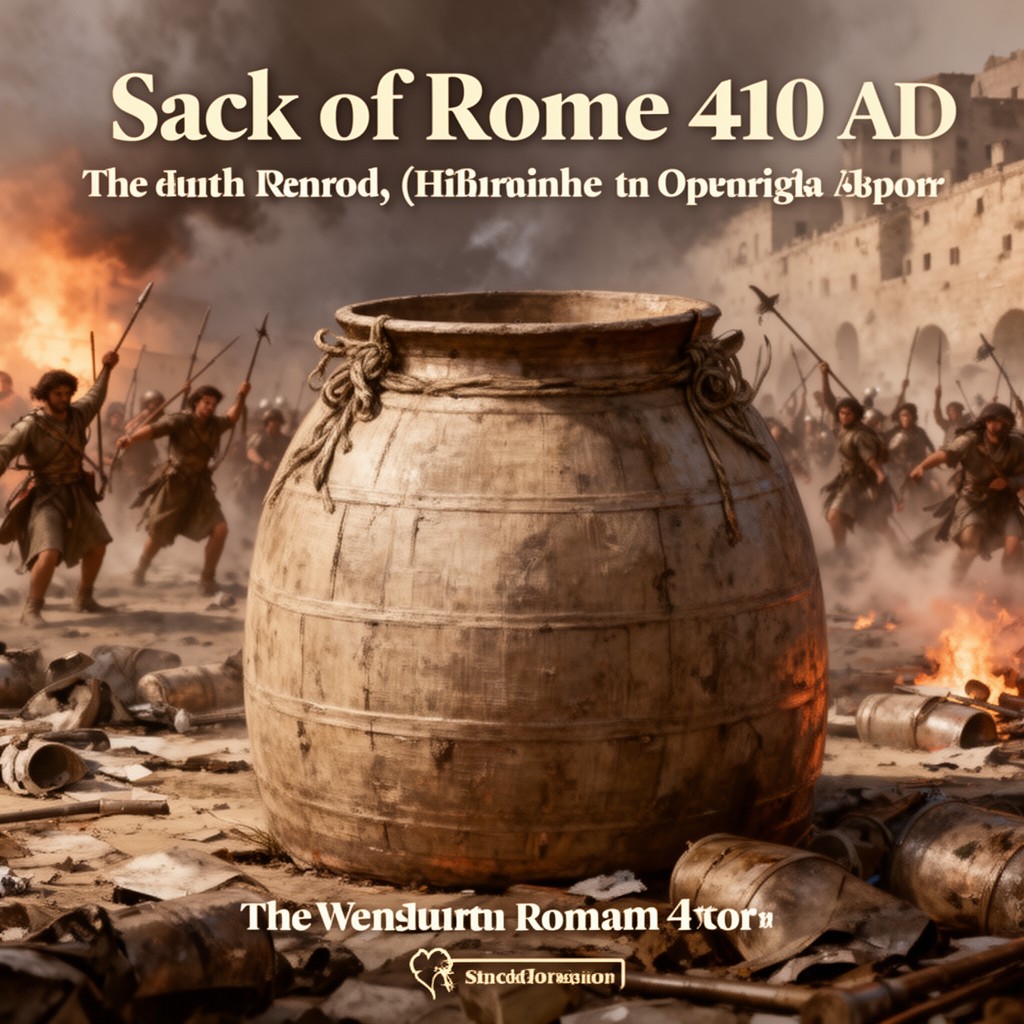 AI-generated illustration of Sack of Rome 410 AD
