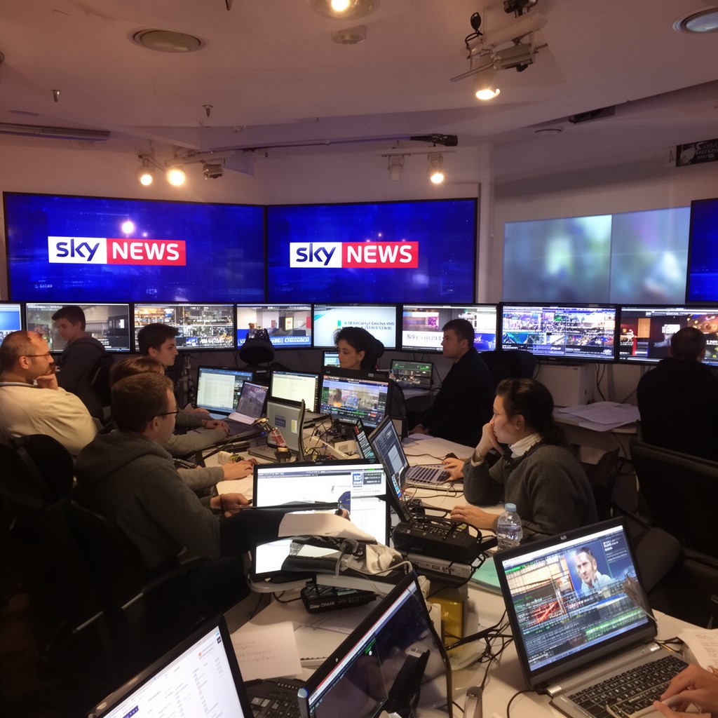 AI-generated illustration of Sky News