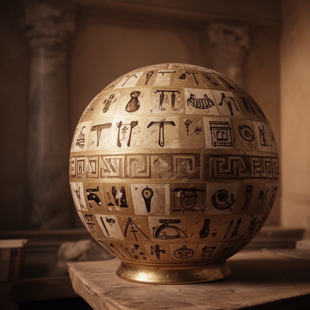 AI-generated illustration of Ionic Greek