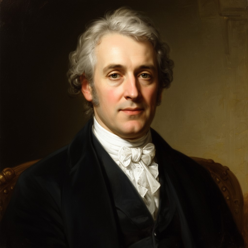 AI-generated illustration of Joseph Black