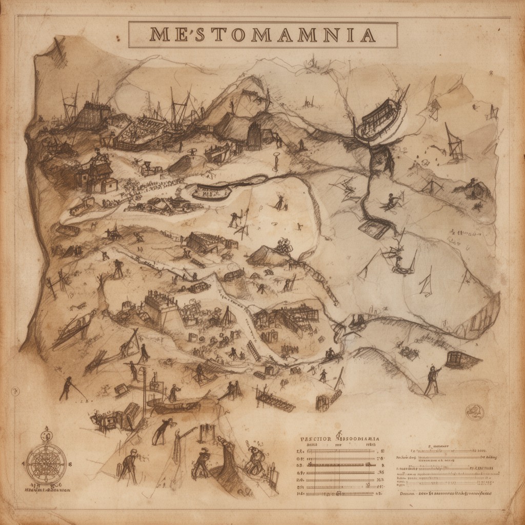 AI-generated illustration of Mesopotamia