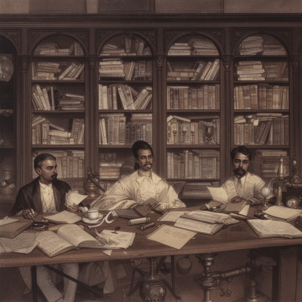 AI-generated illustration of British Indian law