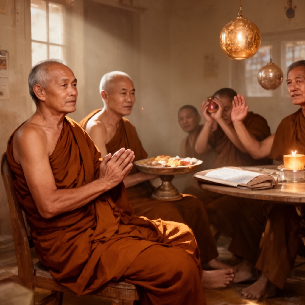 AI-generated illustration of Sangha