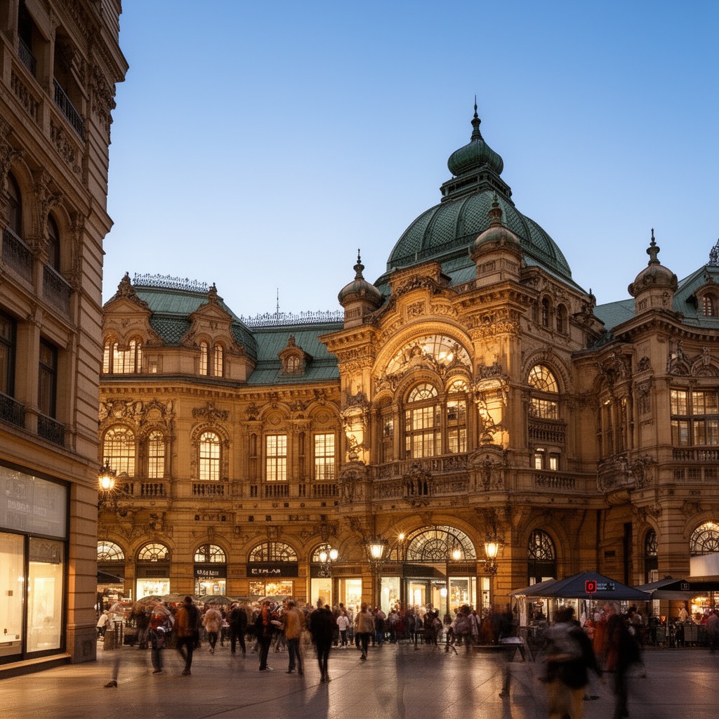 AI-generated illustration of Queen Victoria Building