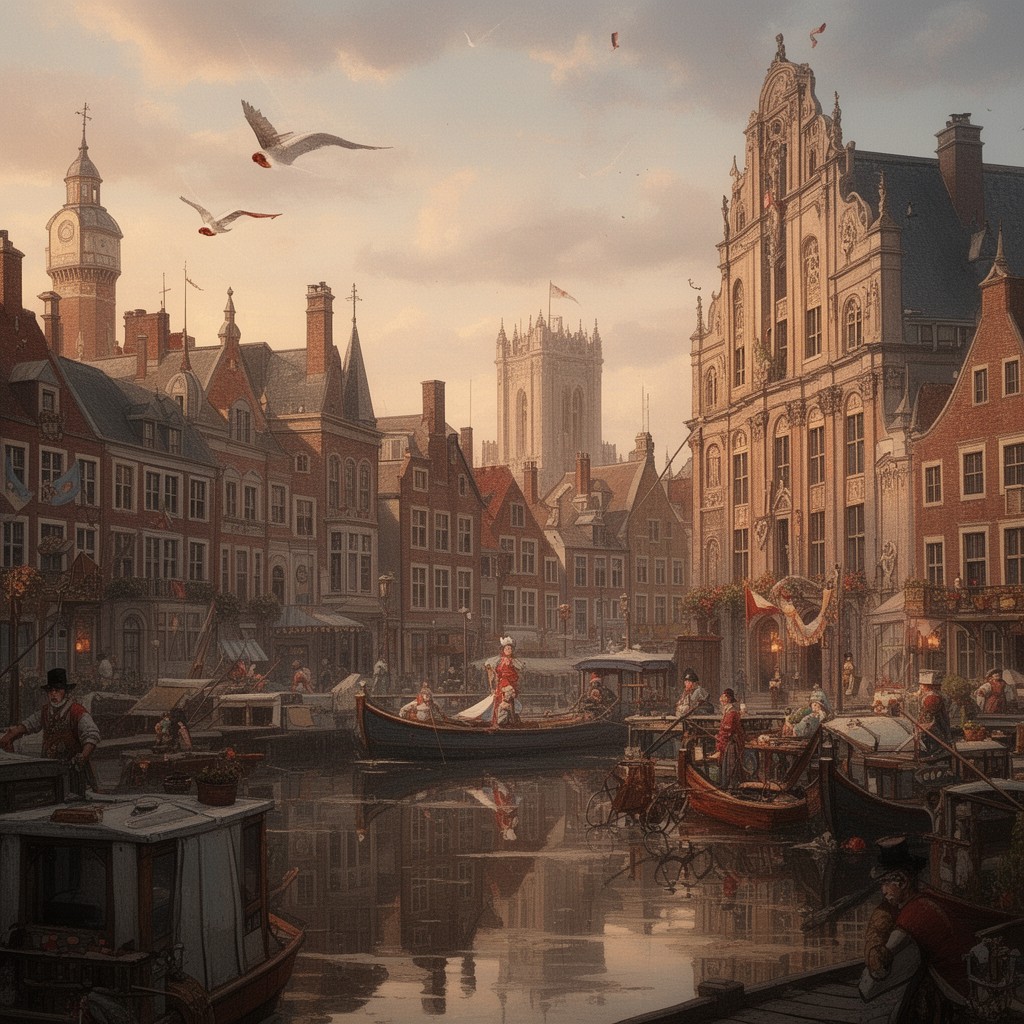 AI-generated illustration of County of Holland