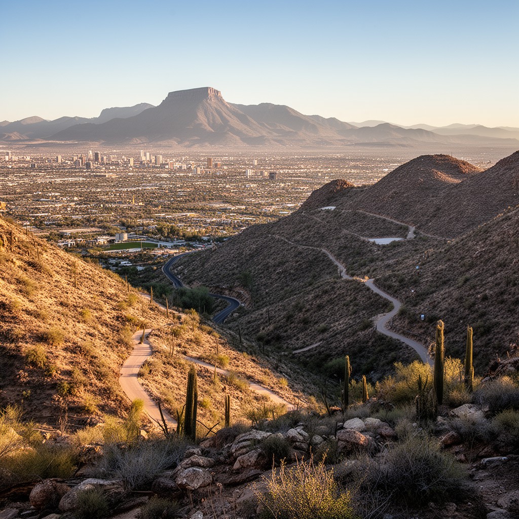 AI-generated illustration of South Mountain