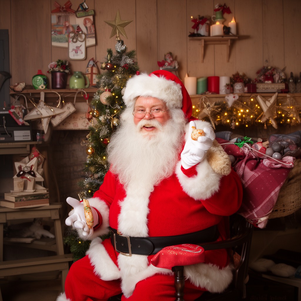 AI-generated illustration of Santa Claus