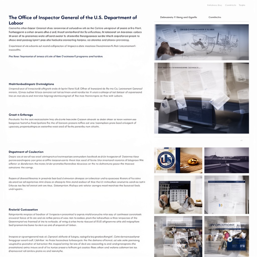 AI-generated illustration of Office of Inspector General of the U.S. Department of Labor