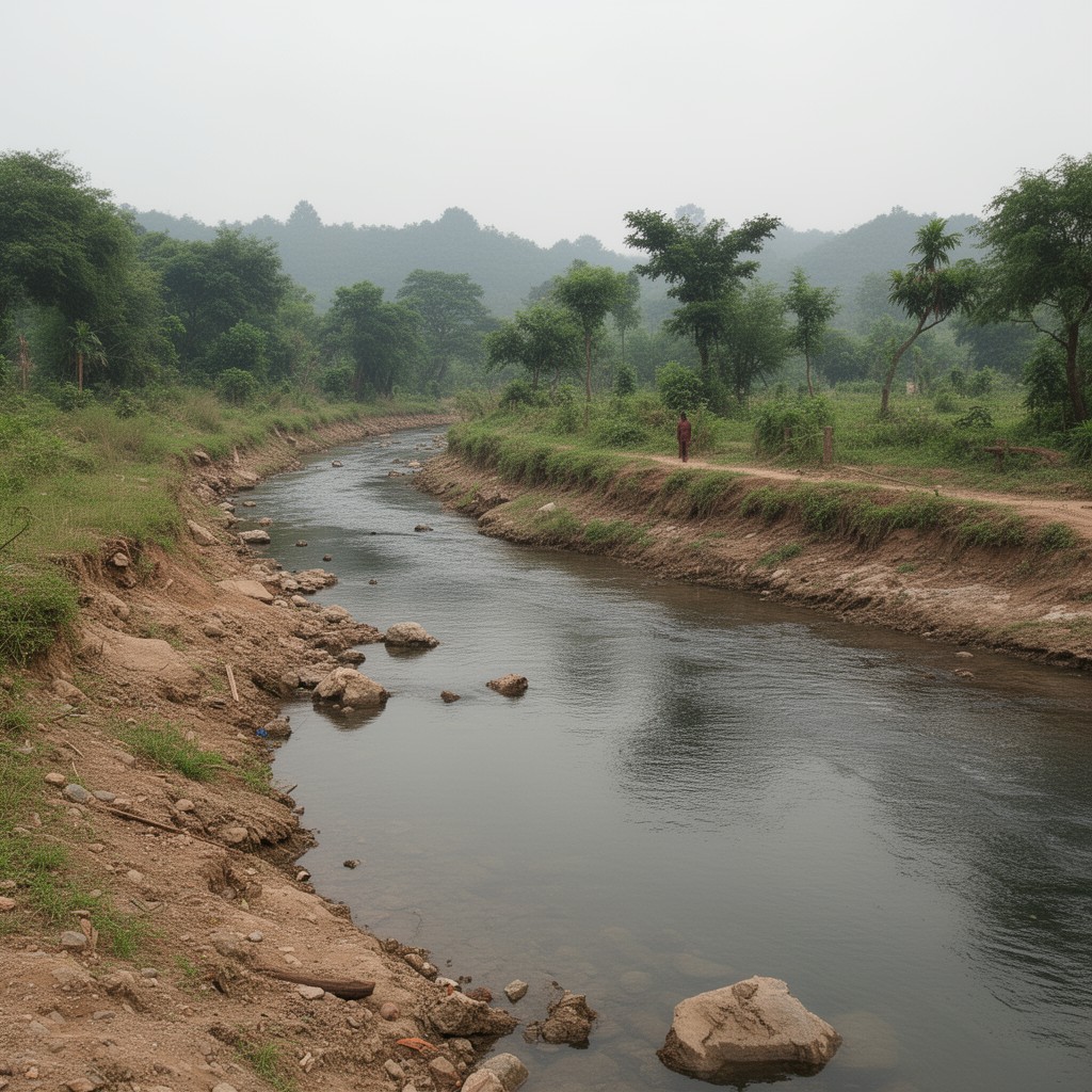 AI-generated illustration of Kolar River