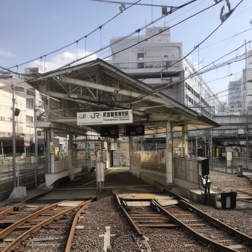 AI-generated illustration of Tsukamoto Station