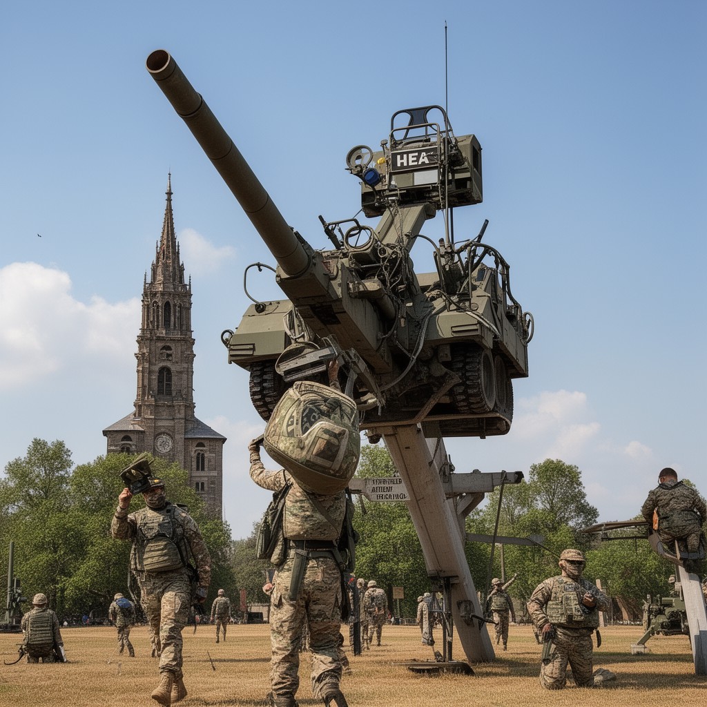 AI-generated illustration of 17th Field Artillery Brigade