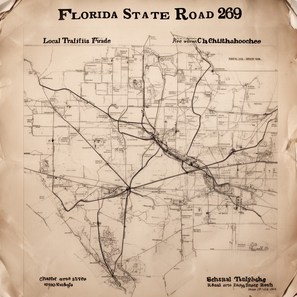 AI-generated illustration of Florida State Road 269