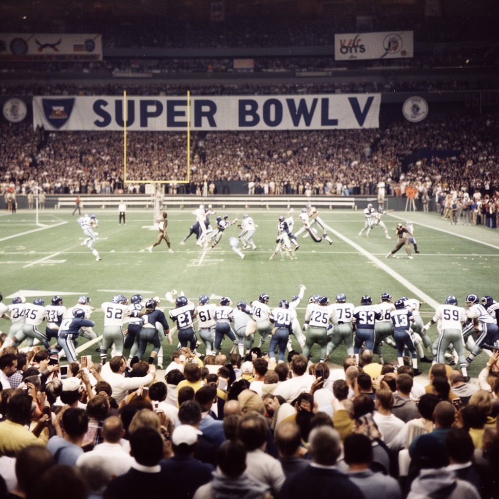 AI-generated illustration of Super Bowl V