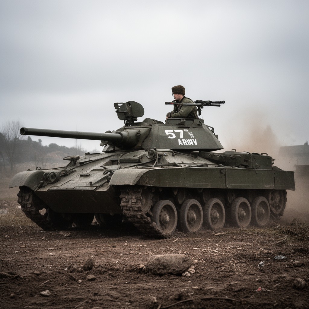 AI-generated illustration of 57th Army (Red Army)