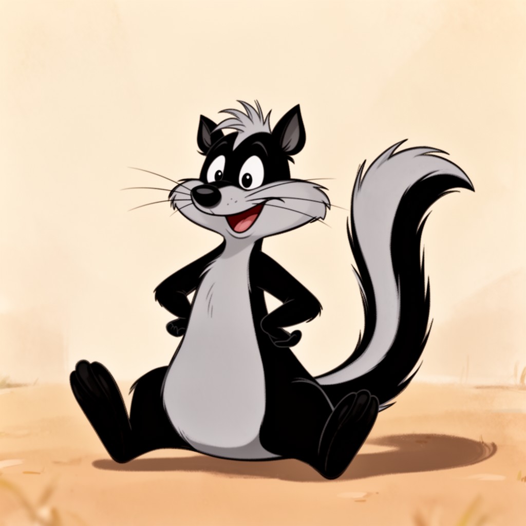 AI-generated illustration of Pepé Le Pew