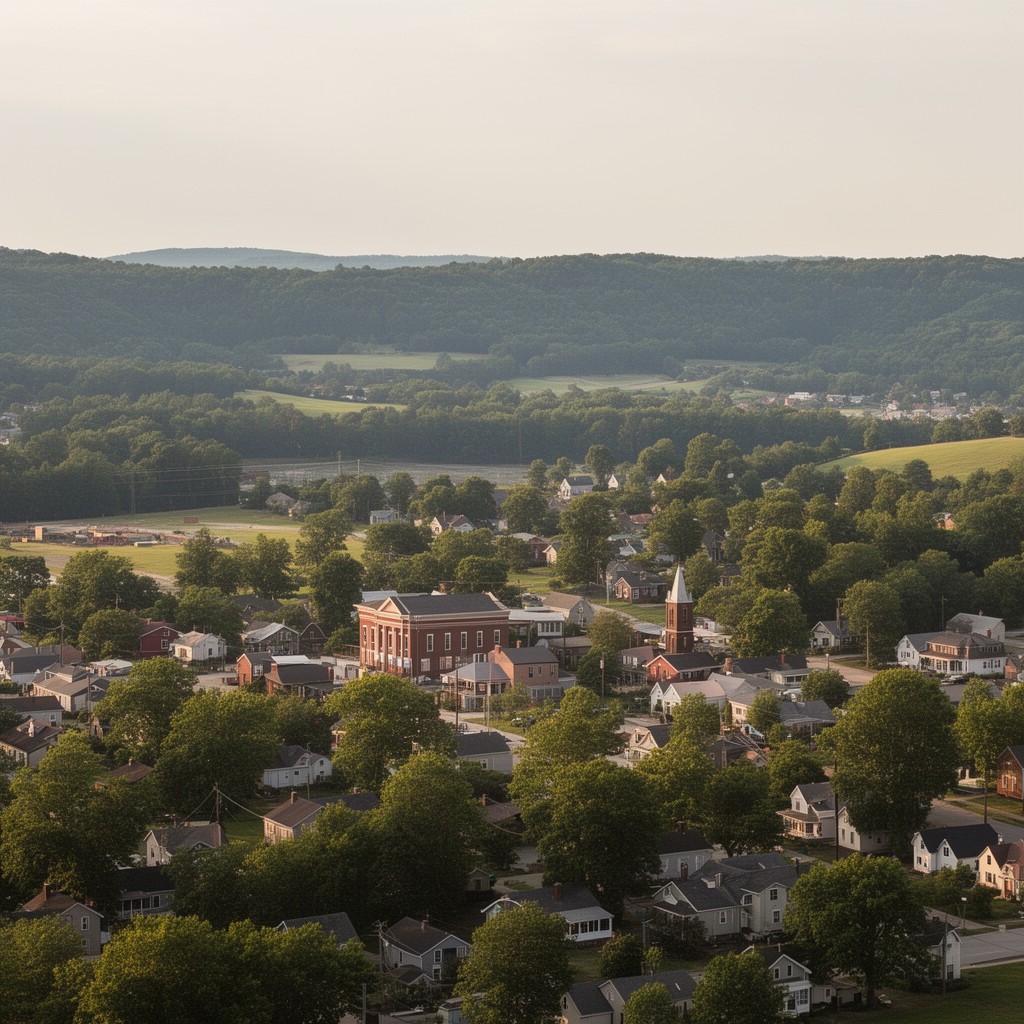 AI-generated illustration of Berkeley County, West Virginia