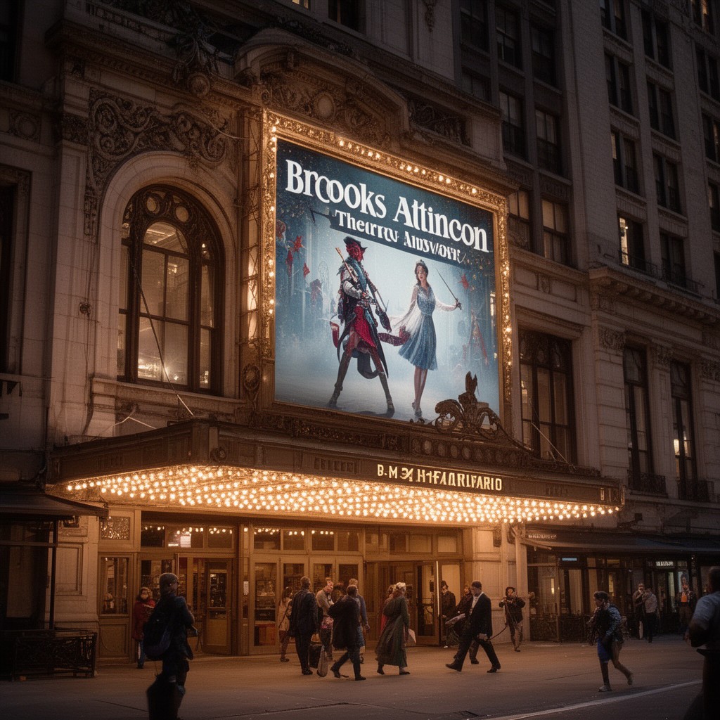 AI-generated illustration of Brooks Atkinson Theatre