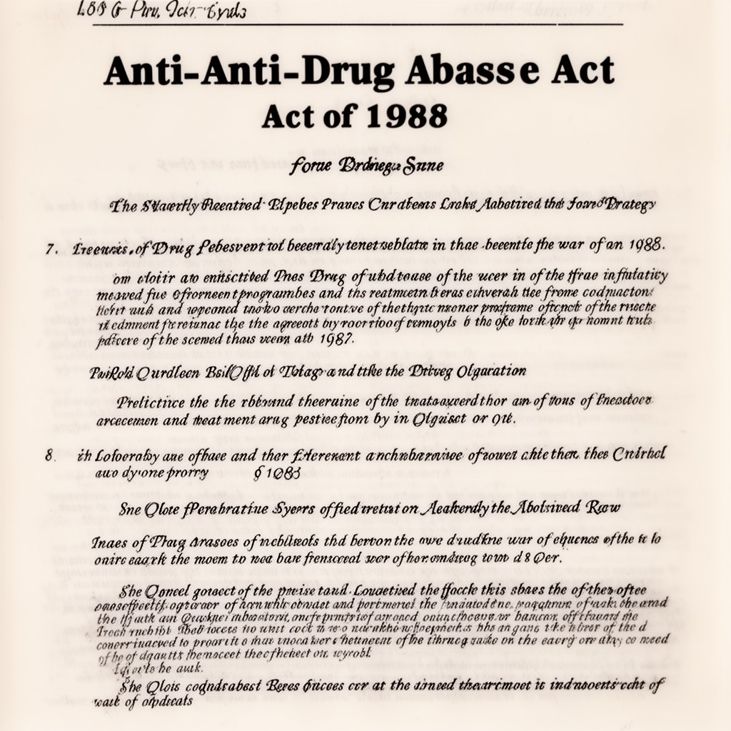 AI-generated illustration of Anti-Drug Abuse Act of 1988