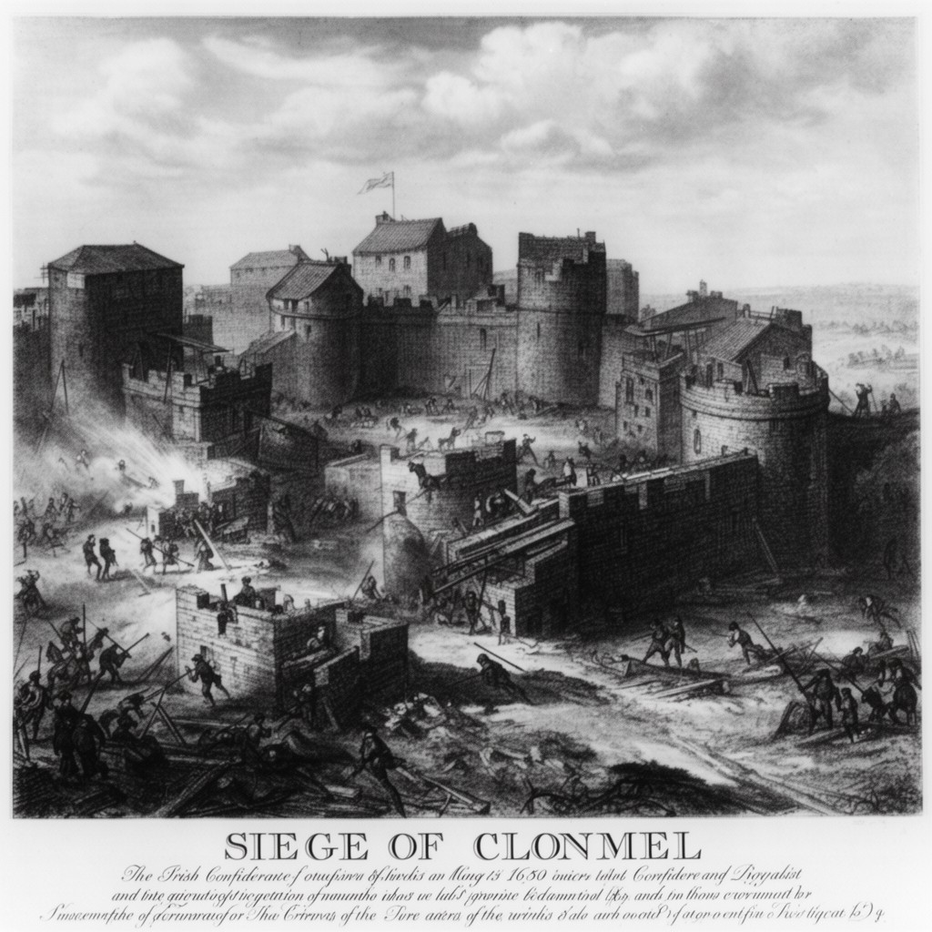 AI-generated illustration of Siege of Clonmel
