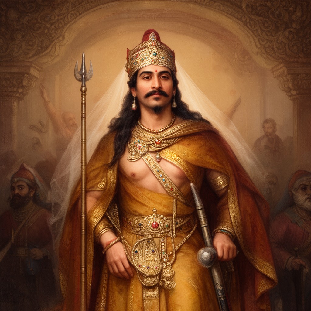 AI-generated illustration of Sambhaji